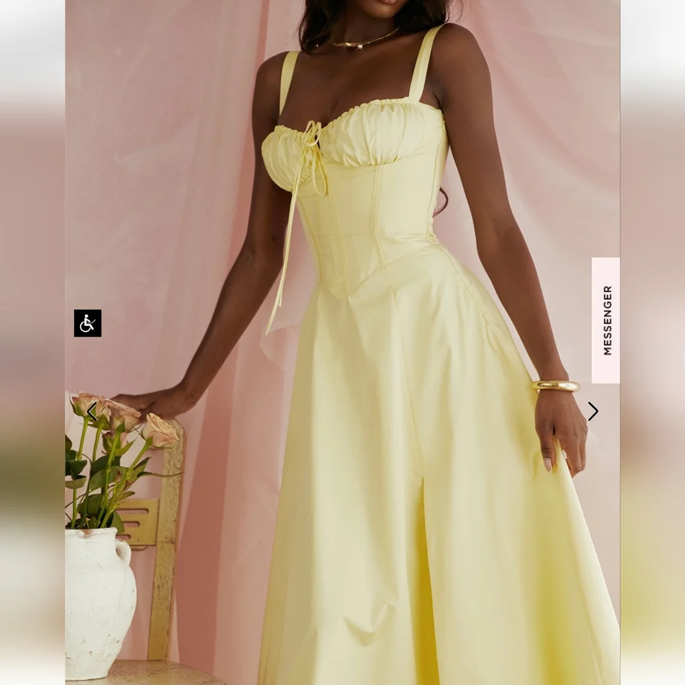 House of CB Carmen Buttercup Bustier Sundress - Picture 15 of 16